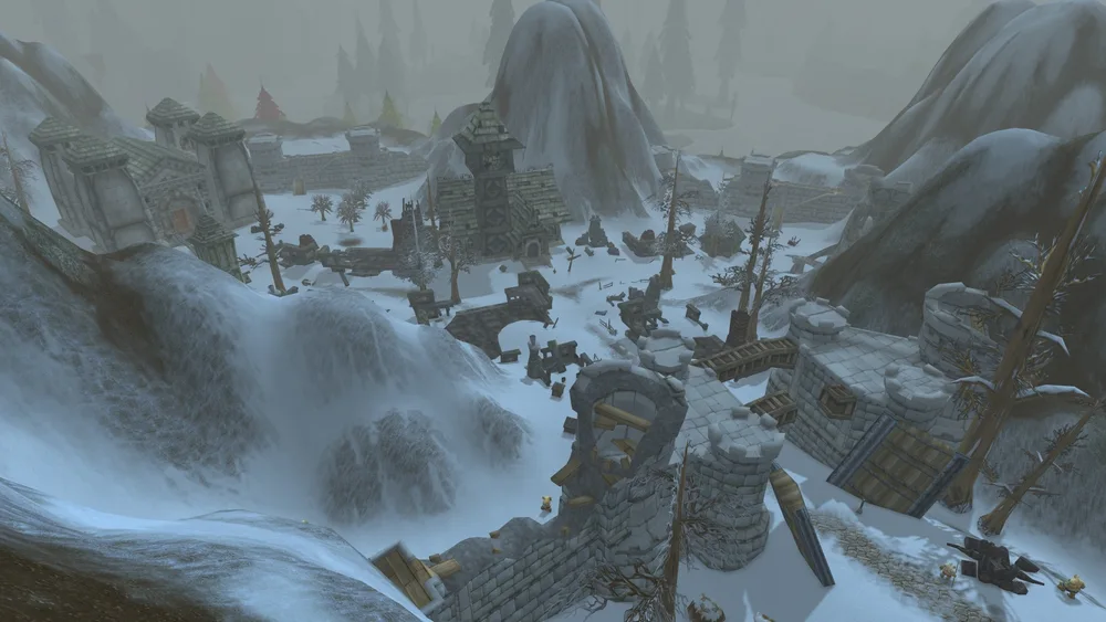 Ruins of Alterac in Alterac Mountains — Classic landscape reference.