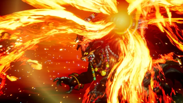 Ifrit gameplay image supplied in the official Final Fantasy Resonance Esper overview